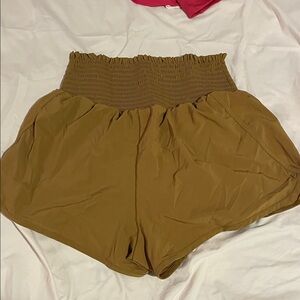 Aerie High-Waisted Brown Shorts